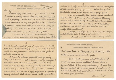[HOUDINI] DOYLE, Arthur Conan (1859 – 1930). Important Four...