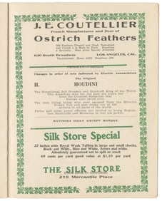 HOUDINI, Harry (Erik Weisz, 1874 – 1926). Orpheum Theatre P...