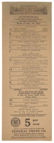 HOUDINI, Harry (Erik Weisz, 1874 – 1926). Keith Theater Pla...