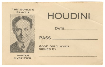 HOUDINI, Harry (Erik Weisz, 1874 – 1926). Houdini Show Free...