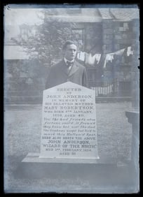 HOUDINI, Harry (Erik Weisz, 1874 – 1926). Glass Negative of...