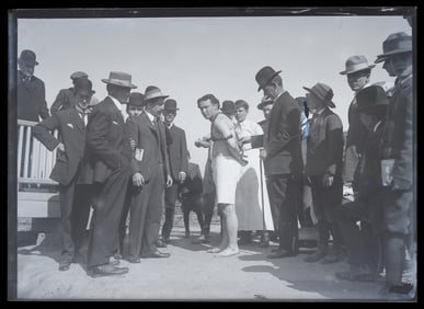 HOUDINI, Harry (Erik Weisz, 1874 – 1926). Glass Negative of...