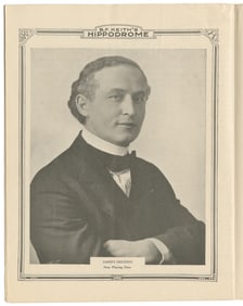 HOUDINI, Harry (Erik Weisz, 1874 – 1926). Houdini New York ...