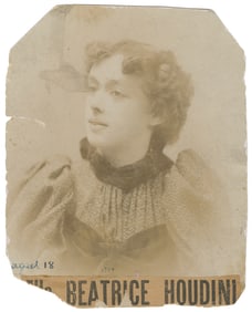 HOUDINI, Beatrice (1876 – 1943). Portrait of a Young Beatri...