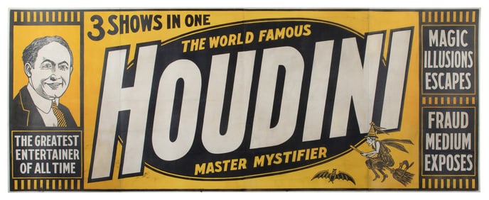 HOUDINI, Harry (Erik Weisz, 1874–1926). 3 Shows in One. The...