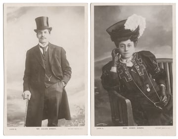 ZANCIGS, The (Julius and Agnes). RPPC Portraits of the Zanc...