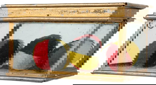 Crystal Casket. European, ca. 1880. Attractive metal box wi...