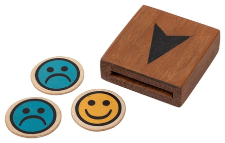 Smiley. Cornwall: Alan Warner, 1990s. Tiny chips with smile...