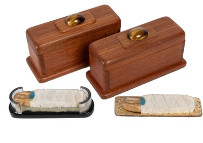 Mummy. Cornwall: Alan Warner, ca. 2000s. A mummy in a small...