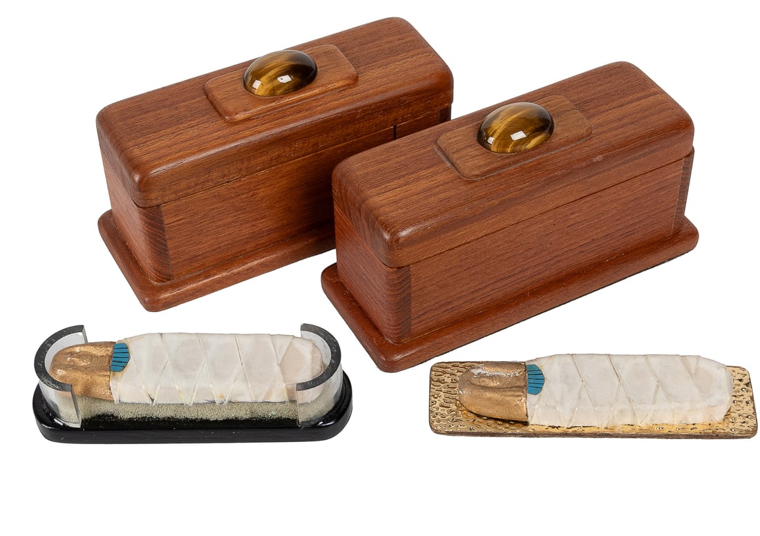 Mummy. Cornwall: Alan Warner, ca. 2000s. A mummy in a small... (1 of 3)