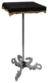 King Dragon Table. Circa 1980s. Side stand with wooden top ...