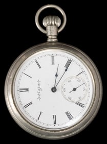 Prediction Watch. Circa 1940. Elgin pocket watch which faci...