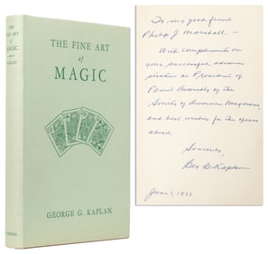 KAPLAN, George. The Fine Art of Magic. York: Fleming Book C...