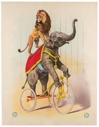 [Lion & Elephant / Circus]. Hamburg: Adolph Friedlander (no...