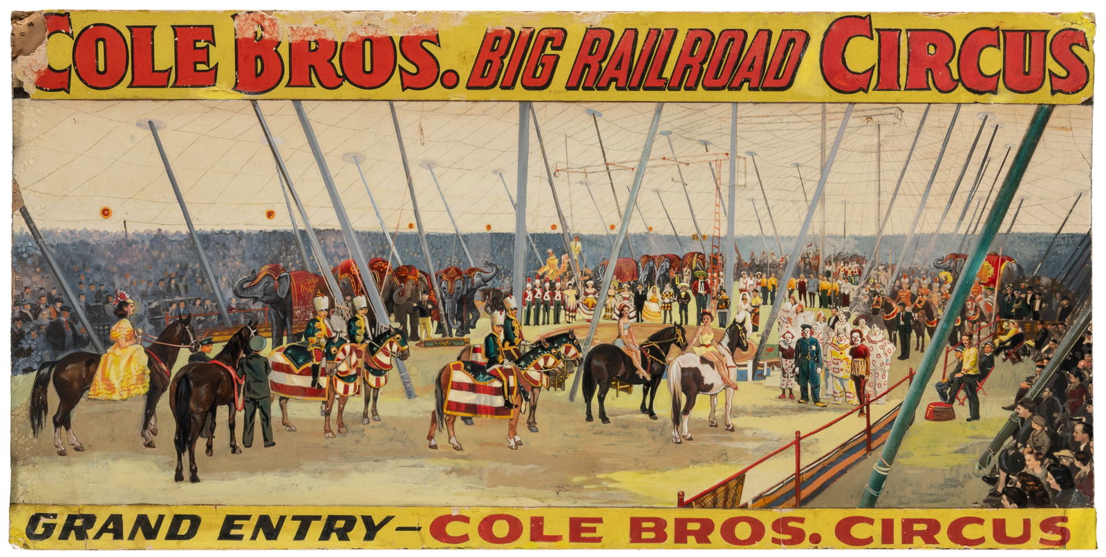 [POSTER MAQUETTE]. Cole Bros. Big Railroad Circus /Grand En... (1 of 1)