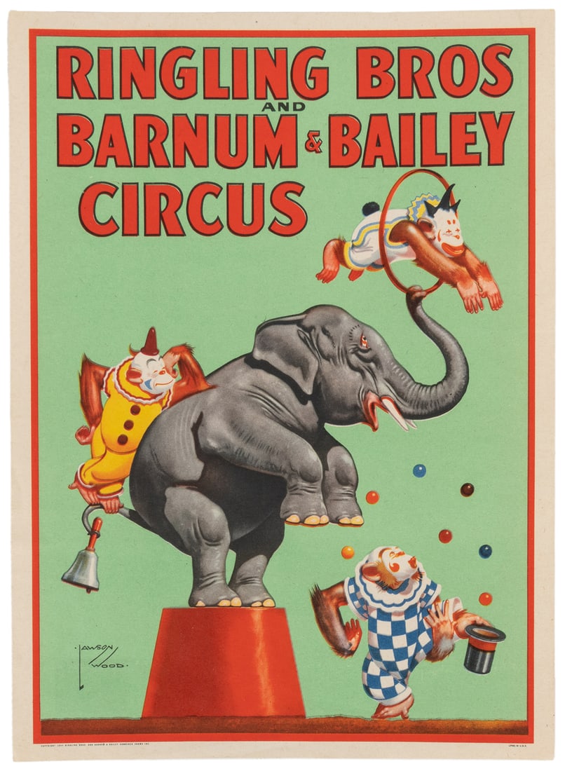 WOOD, Lawson (1878 – 1957). Ringling Bros. and Barnum & Bai... (1 of 1)
