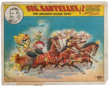 Sig. Sautelle's Nine Consolidated Railroad Shows.