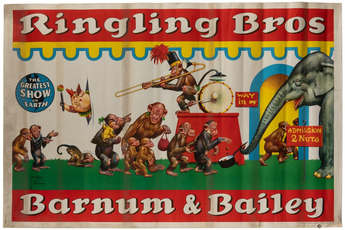 WOOD, Lawson (English, 1878-1957). Color Lithograph Standee... (1 of 2)