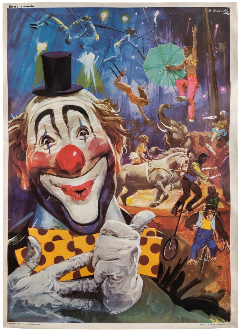 CIRIELLO, Averado. [Circus]. Milan: Fiorin, 1968. Large off... (1 of 1)