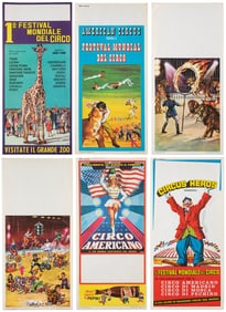 Group of 20 Italian panel circus posters. Milan: Arti Grafi...