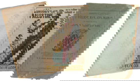 [SIDESHOW GIANTS]. Group of 3 Booklets About Sideshow Giant...