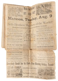 Scrapbook of 19th century circus and theatrical ephemera. M...