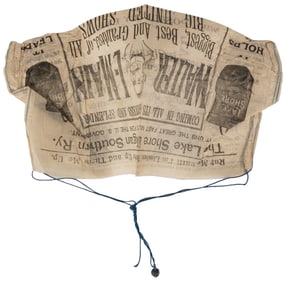 Walter L. Main 1895 souvenir advertising parachute. Anderso...