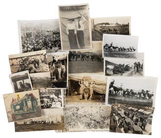 [CHRISTY AND SPARKS CIRCUSES]. Group of Nearly 30 Photos of...