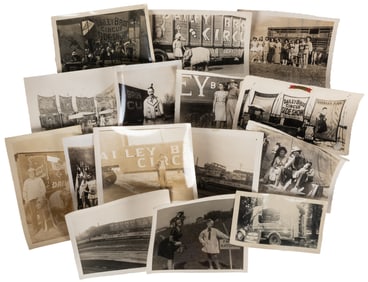 [DAILEY BROS. CIRCUS]. Large Group of Nearly 200 Snapshots ...
