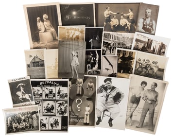 Group of Nearly 50 Photographs of Circus Acts or Assorted O...