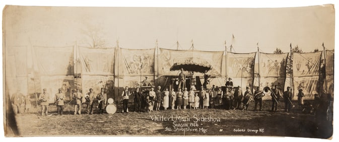 [SIDESHOWS]. Panoramic Photograph of the “Walter L. Main Si...
