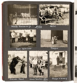 [WALLENDA, Beppo and Mary]. Photo Album of Nearly 150 Snaps...