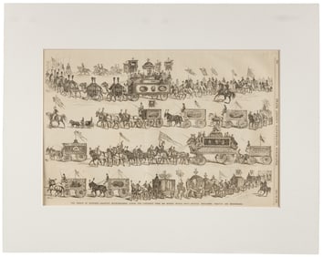 Two 19th Century Circus Engravings. Including: “The Prince ...