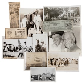 Wild West Circus Photographs. Collection of 13 photographs,...
