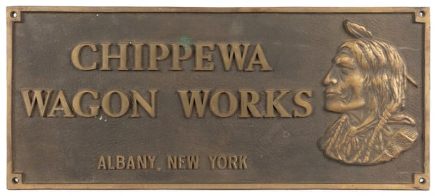 Chippewa Wagon Works Sign.