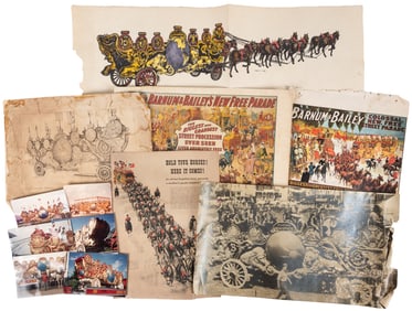 [TWO HEMISPHERES WAGON]. Large group of photos and ephemera...