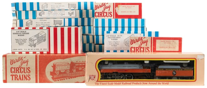 Large Lot of HO Circus Train Kits and Accessories. Approxim...