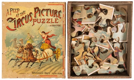 A Peep at the Circus Picture Puzzle. New York: McLoughlin B...