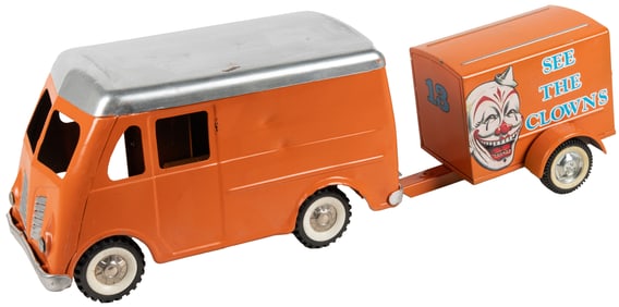 Group of 5 Tonka and Nylint Customized Circus Vehicles. Cir...