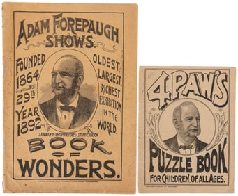 FOREPAUGH, Adam (1831-1890). Pair of Posthumously-Published...
