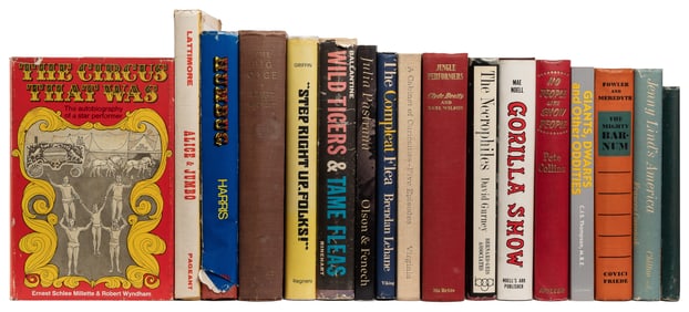 [CIRCUS & SIDESHOW]. Group of 23 books and auction catalogs...