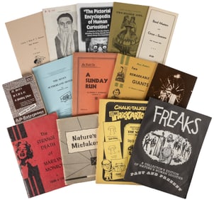 [CIRCUS & SIDESHOW]. Group of 22 booklets and catalogs. Inc...