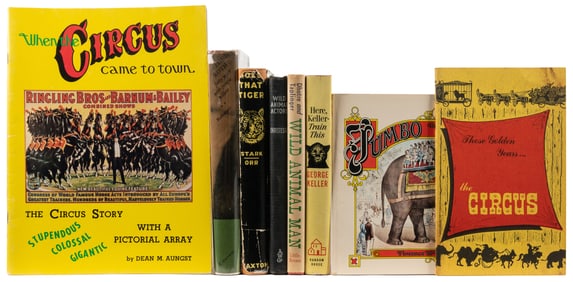[BOOKS]. Group of 17 Books or Magazines About the Circus or...