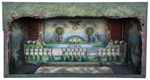 Large Mechanical Shooting Gallery. American, ca. early 20th...