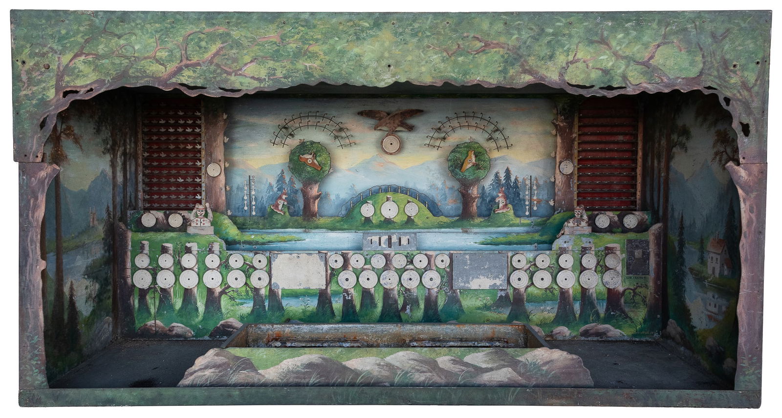 Large Mechanical Shooting Gallery. American, ca. early 20th... (1 of 3)