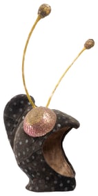 Circus Spec Performer Headpiece. Decorated felt-covered pap...