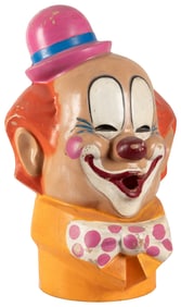 “Windy” Clown Head Helium Tank Topper / Balloon Inflator. B...