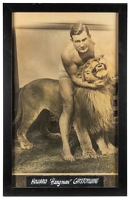 Large photograph of Howard “Hangman” Cantonwine. Circa 1920...