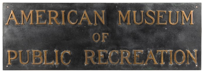 American Museum of Public Recreation Sign. Coney Island, Br...