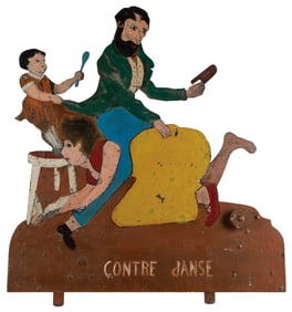 [CARNIVAL AUTOMATON/DECORATION]. “Contre Danse” Hand-Built,...